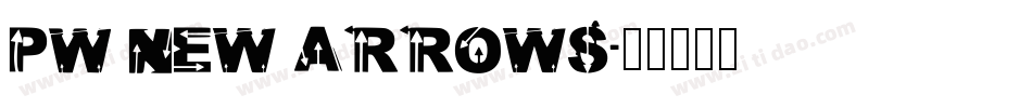 PW New Arrows字体转换